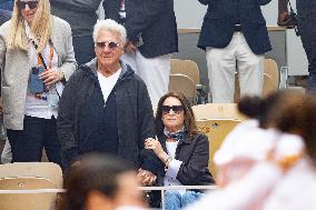 2025 French Open - Celebrities In Stand Day 15 NB