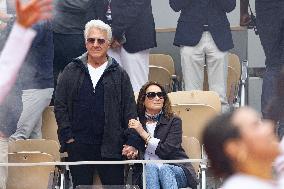2025 French Open - Celebrities In Stand Day 15 NB
