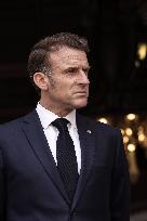 NO TABLOIDS - Emmanuel Macron visits the Oceanographic Museum - Monaco