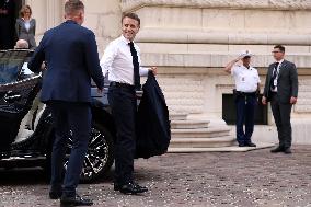 NO TABLOIDS - Emmanuel Macron visits the Oceanographic Museum - Monaco