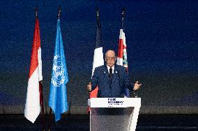 French President Macron visits- Monaco