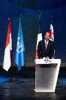 French President Macron visits- Monaco