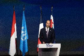 French President Macron visits- Monaco
