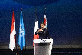 French President Macron visits- Monaco