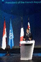 French President Macron visits- Monaco