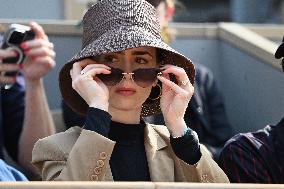 French Open 2025 - Lilly Collins At The Stands