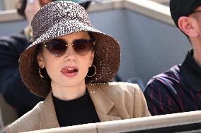 French Open 2025 - Lilly Collins At The Stands