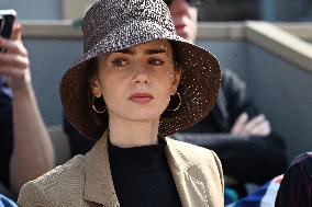 French Open 2025 - Lilly Collins At The Stands