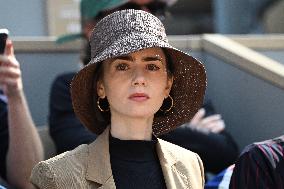 French Open 2025 - Lilly Collins At The Stands