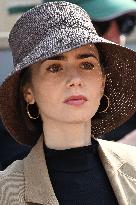 French Open 2025 - Lilly Collins At The Stands