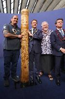 Macron visiting "La Baleine" exhibition centre during opening of the third UN Ocean Conference (UNOC) - Nice