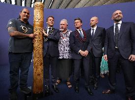Macron visiting "La Baleine" exhibition centre during opening of the third UN Ocean Conference (UNOC) - Nice