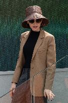 French Open Lilly Collins At The Stands LZ