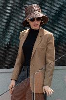 French Open Lilly Collins At The Stands LZ