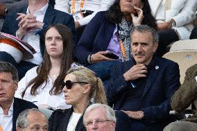 2025 French Open - Celebrities In Stand Day 15 NB