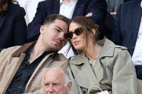 2025 French Open - Celebrities In Stand Day 15 NB