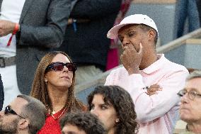 2025 French Open - Celebrities In Stand Day 15 NB