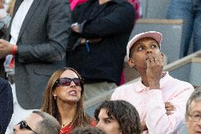 2025 French Open - Celebrities In Stand Day 15 NB