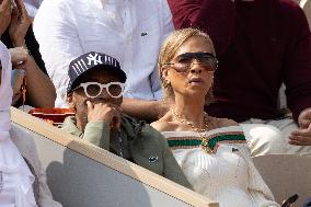 2025 French Open - Celebrities In Stand Day 15 NB