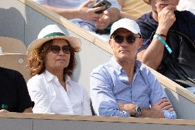 2025 French Open - Celebrities In Stand Day 15 NB