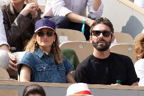 2025 French Open - Celebrities In Stand Day 15 NB