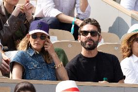 2025 French Open - Celebrities In Stand Day 15 NB