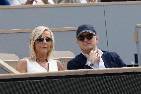 2025 French Open - Celebrities In Stand Day 15 NB