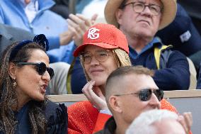 2025 French Open - Celebrities In Stand Day 15 NB