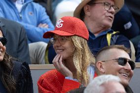 2025 French Open - Celebrities In Stand Day 15 NB
