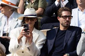 2025 French Open - Celebrities In Stand Day 15 NB