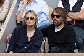 2025 French Open - Celebrities In Stand Day 15 NB