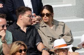 2025 French Open - Celebrities In Stand Day 15 NB