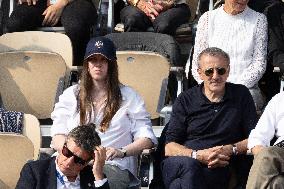2025 French Open - Celebrities In Stand Day 15 NB