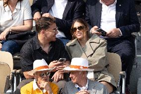 2025 French Open - Celebrities In Stand Day 15 NB