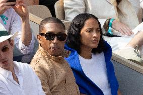 2025 French Open - Celebrities In Stand Day 15 NB