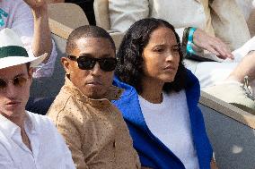 2025 French Open - Celebrities In Stand Day 15 NB