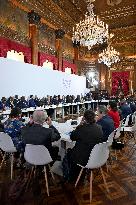 Macron and Princess Lalla Hasnaa Open Africa for the Ocean Panel at UNOC3 in Nice