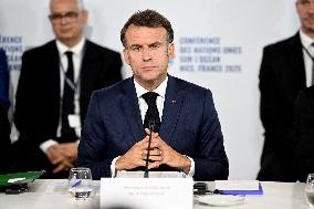 Macron and Princess Lalla Hasnaa Open Africa for the Ocean Panel at UNOC3 in Nice