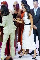 Queen Letizia Closes Euros de tu Nomina Event in Madrid