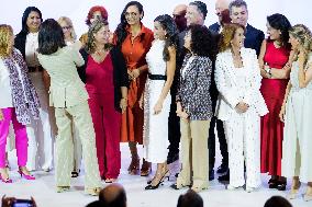 Queen Letizia Closes Euros de tu Nomina Event in Madrid