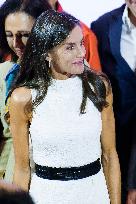 Queen Letizia Closes Euros de tu Nomina Event in Madrid