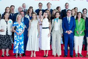Queen Letizia Closes Euros de tu Nomina Event in Madrid