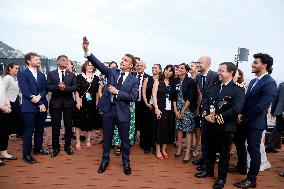 Macron during a press conference at UNOC3 - Nice