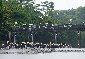Rite at Ise Jingu shrine in Mie Pref.