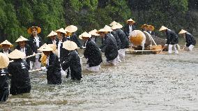 Rite at Ise Jingu shrine in Mie Pref.