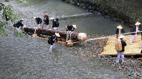 Rite at Ise Jingu shrine in Mie Pref.