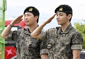 BTS members RM, V discharged from S. Korea military