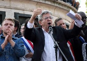 Pro-Palestinian Rally For Freedom Flotilla Madleen - Paris