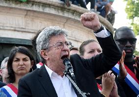 Pro-Palestinian Rally For Freedom Flotilla Madleen - Paris