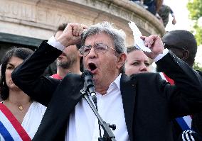Pro-Palestinian Rally For Freedom Flotilla Madleen - Paris